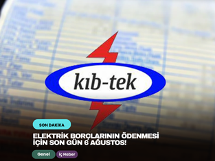 Elektrik borçlarının ödenmesi için son gün 6 Ağustos!