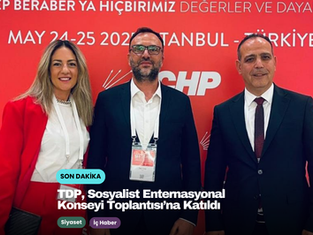 TDP, Sosyalist Enternasyonal Konseyi Toplantısı’na Katıldı