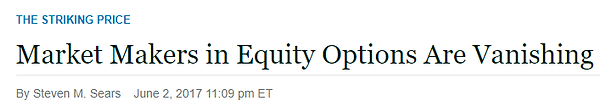 4. Market Makers Equity Options Vanishin