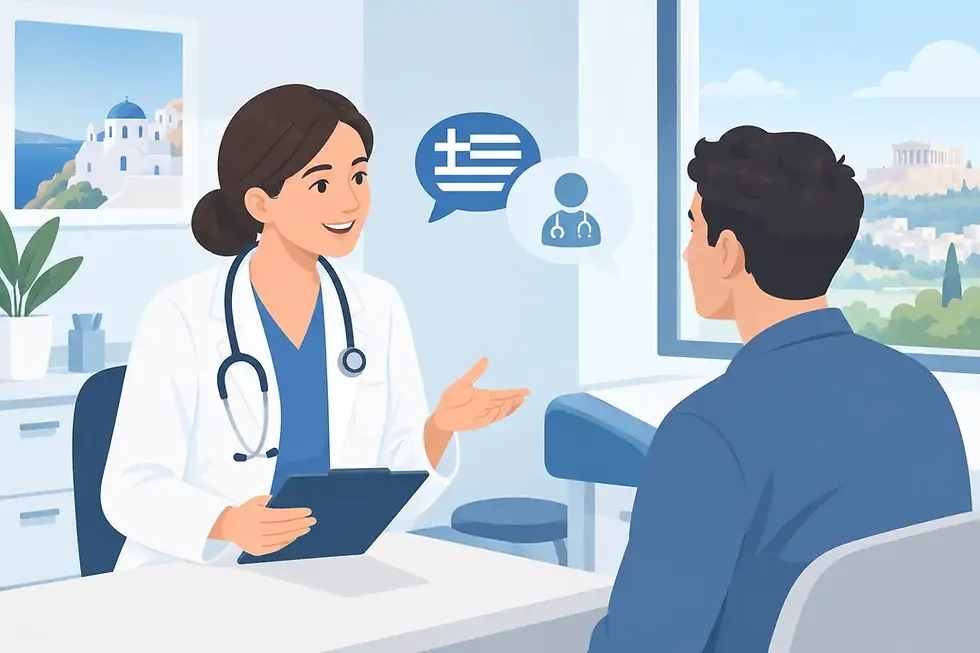 Greek Doctor Phrases List for Clinic Visits