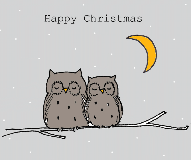 Happy Christmas from inky stone with lots of mistletoe kisses