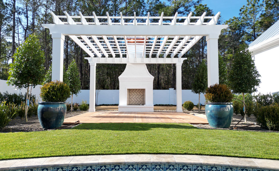 Drew Holmgren outdoor fireplace