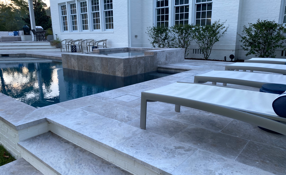 A pool designed by Drew Holmgren in Wilmington NC