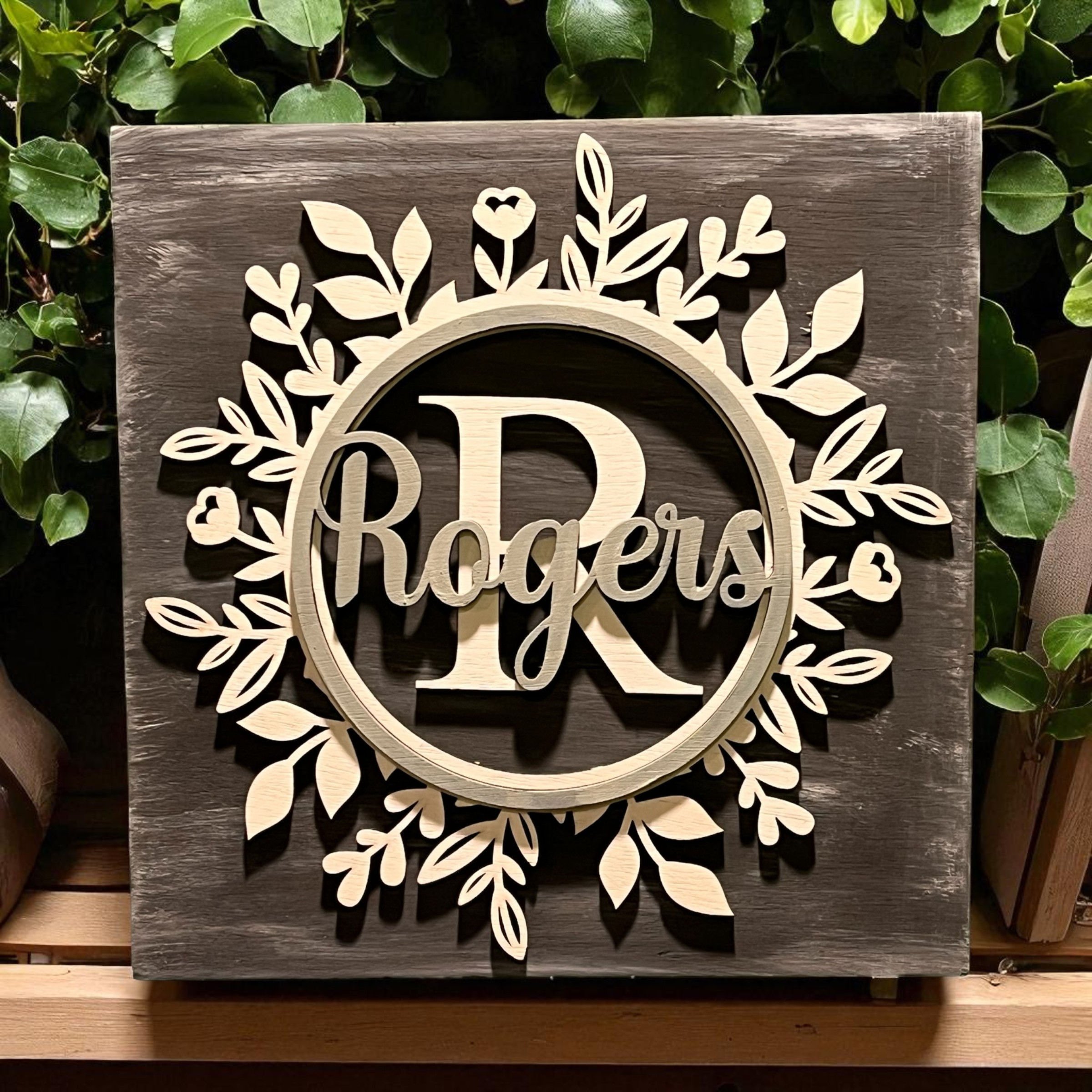 Floral DIY Wood Sign Kit | All Supplies Included | Handcrafted in USA