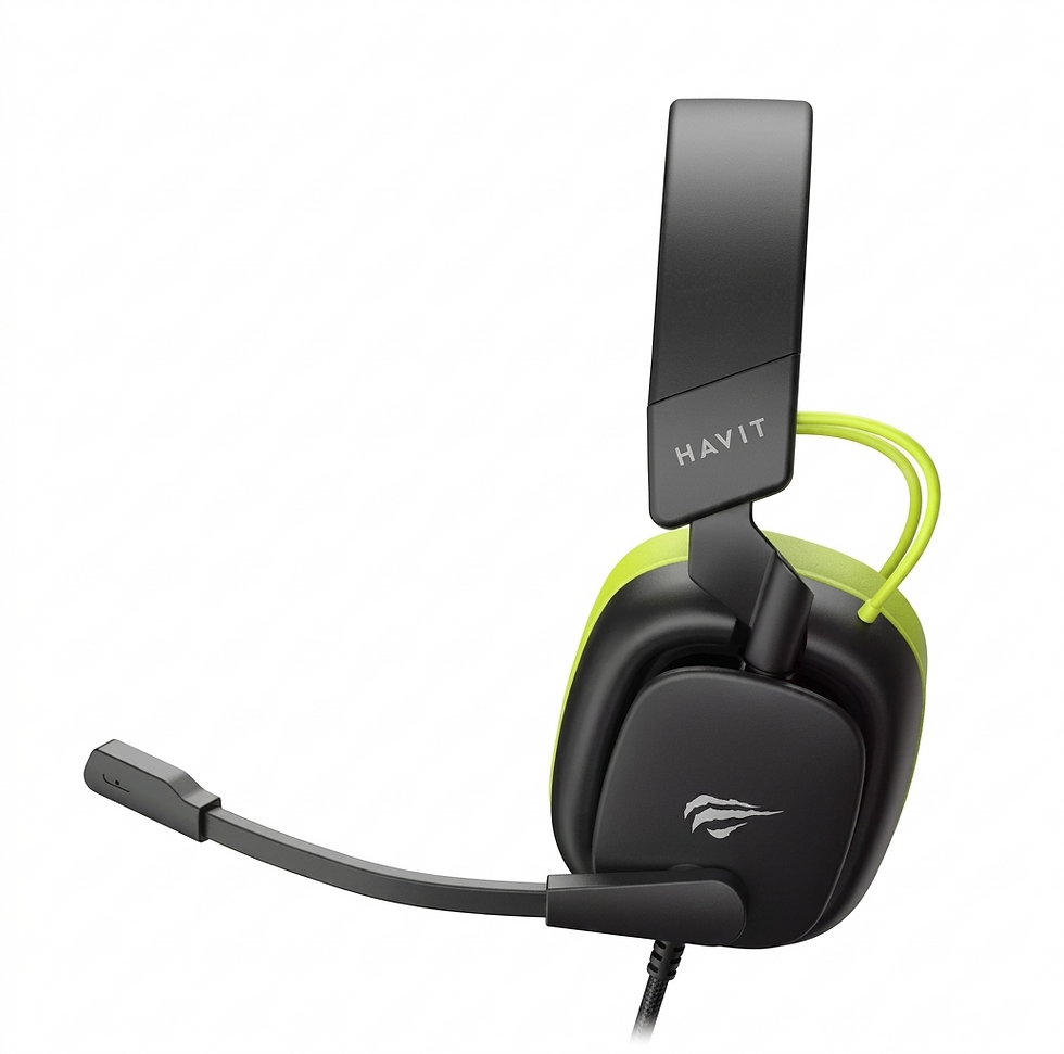 Miniatura: Headset Gamer Havit Gamenote H2048U USB 7.1 RGB Preto/Verde