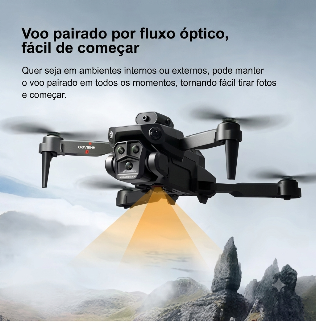 DLI 2026 Novo Drone M3 4K Câmera Dupla FPV WiFi.