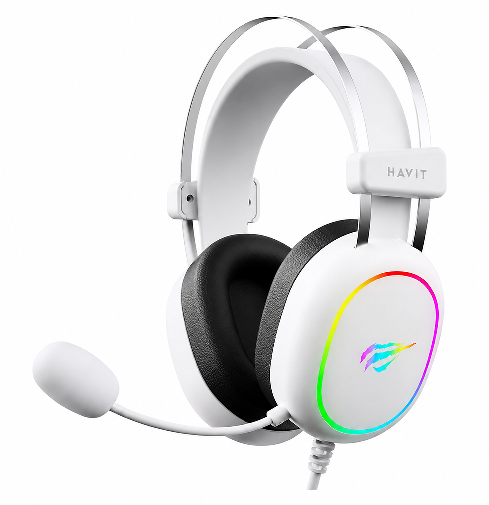 Miniatura: Fone de ouvido Gamer Havit Gamenote H2016d RGB Branco
