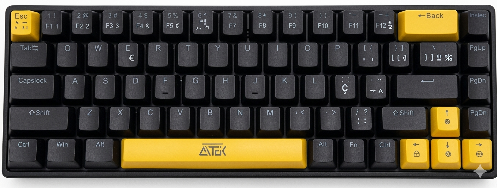 Teclado Mecânico Gamer 60% RGB ABNT2 68 Teclas Switch Tátil Clique Sonoro.