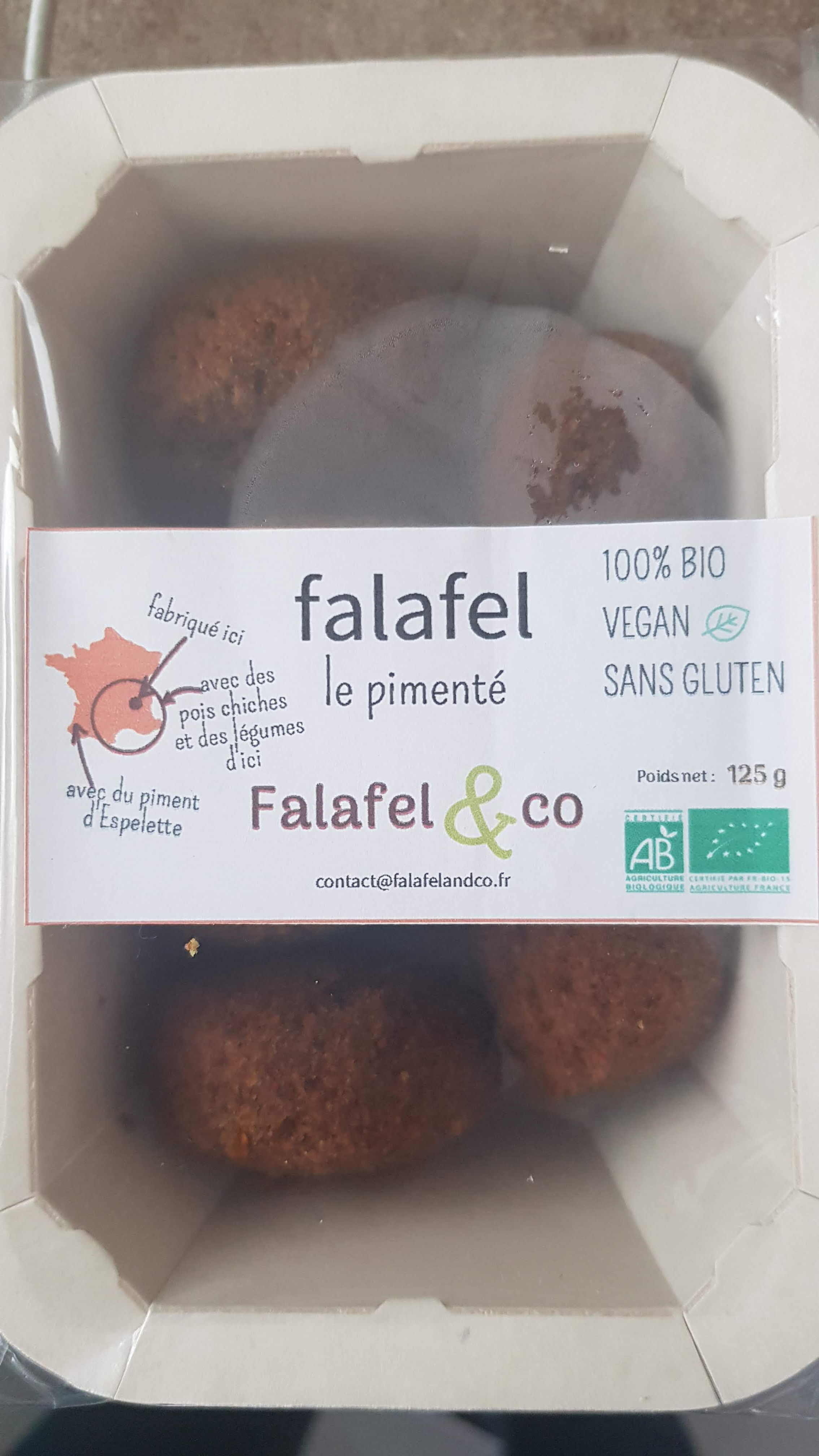 Falafel Pimenté Bio Barquette de 125gr