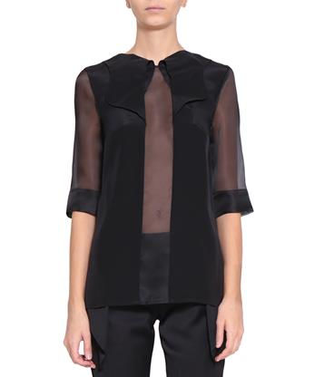 Miniatura: Camicia in seta Petalo