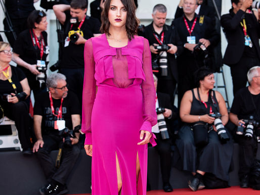 Michela Gaiofatto sul Red Carpet alla Biennale d'Arte Cinematografica di Venezia