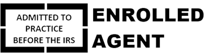 Enrolled Agent logo. Admitted to practice before the IRS.