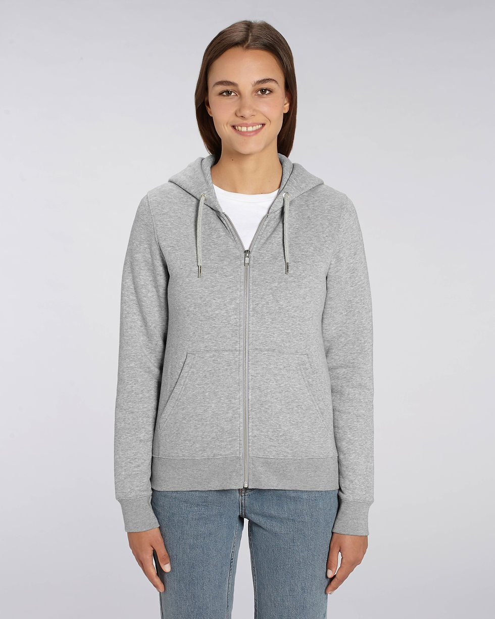Thumbnail: Hoodie Heather Grey Woman