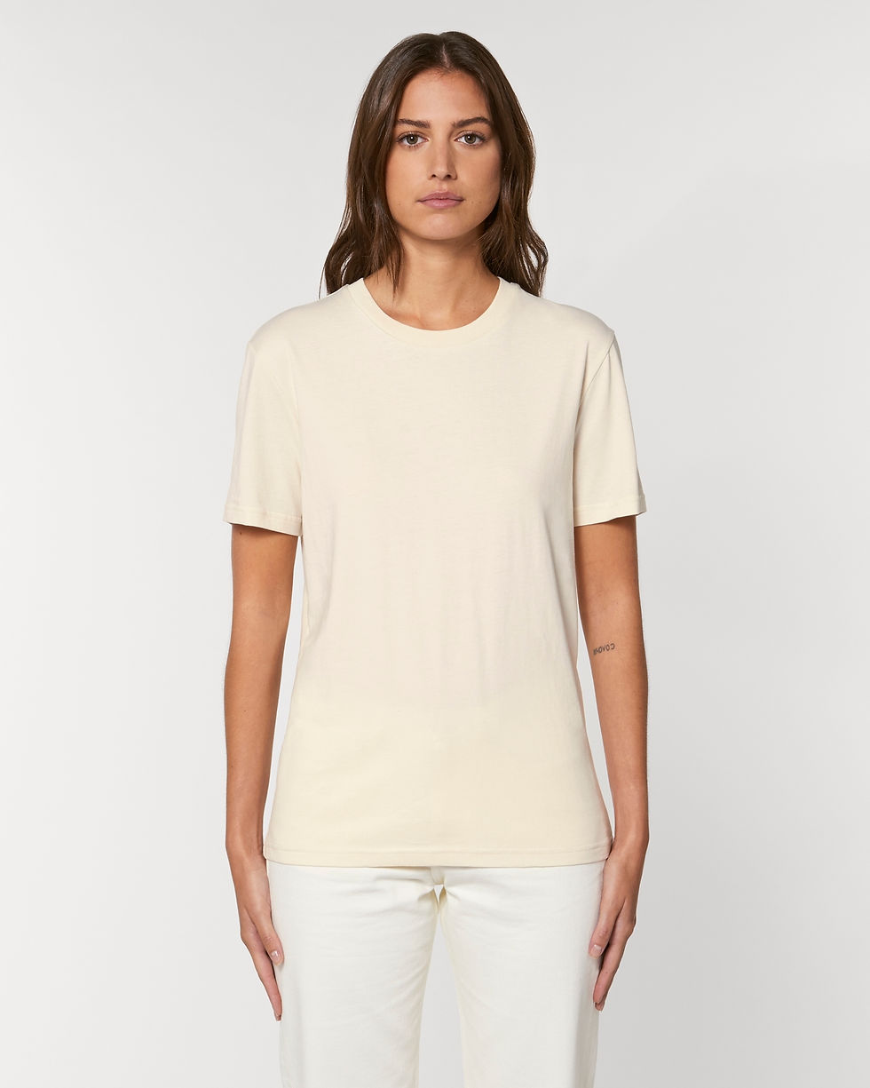 Thumbnail: T-Shirt Uniseks Natural Raw