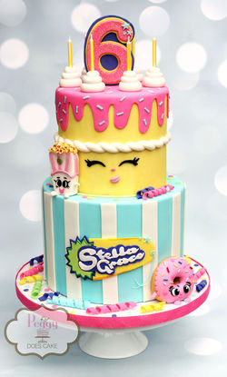 Shopkins 6"/8" Cake