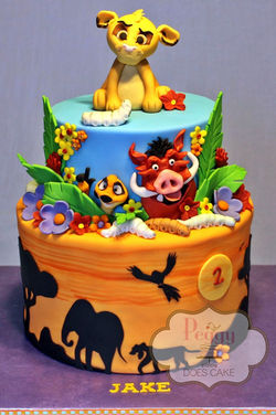 Lion King 6"/8" Cake