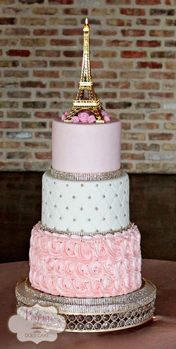Pink Paris 6"/8"/10" Cake