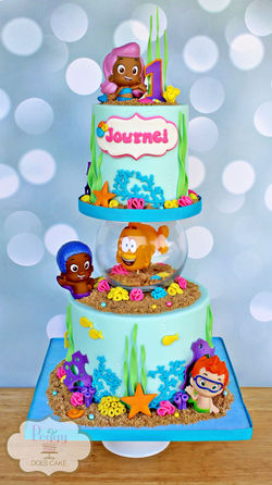 Bubble Guppies with Fishbowl 5"/7" Cake