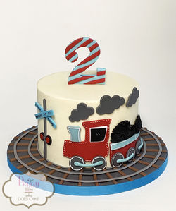 Choo Choo Train 7" Cake