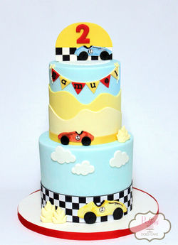 Racecar 5"/7" Cake
