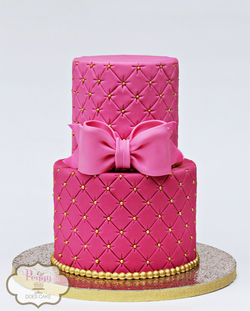 Shades of Pink Shower Cake