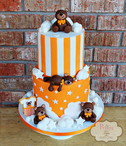 Teddy Bears Shower Cake