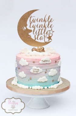 Twinkle Twinkle Shower Cake