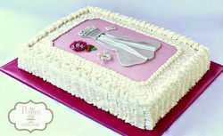 Bridal Shower Sheet Cake