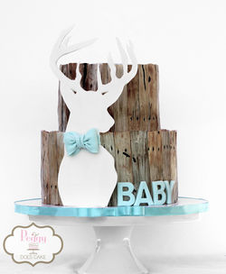 Baby Buck Shower Cake