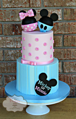 Gender Reveal Cake