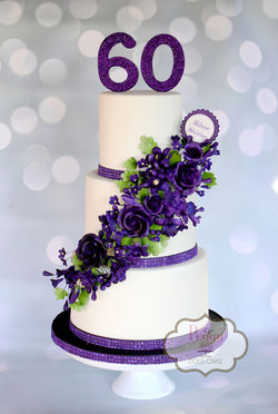 Purple floral cascade watermarked