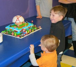 Talon and Mario Cake