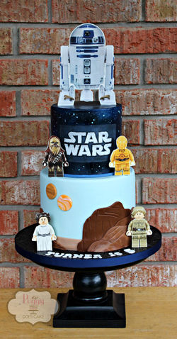 Lego Starwars 5"/7" Cake