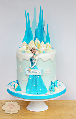 Elsa Frozen 7" Cake