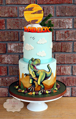 T-Rex 5"/7" Cake