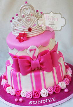 Pink Princess 6"/8" Cake