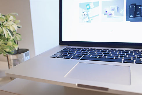 Macbook mit Pflanzen Stimmungsbild