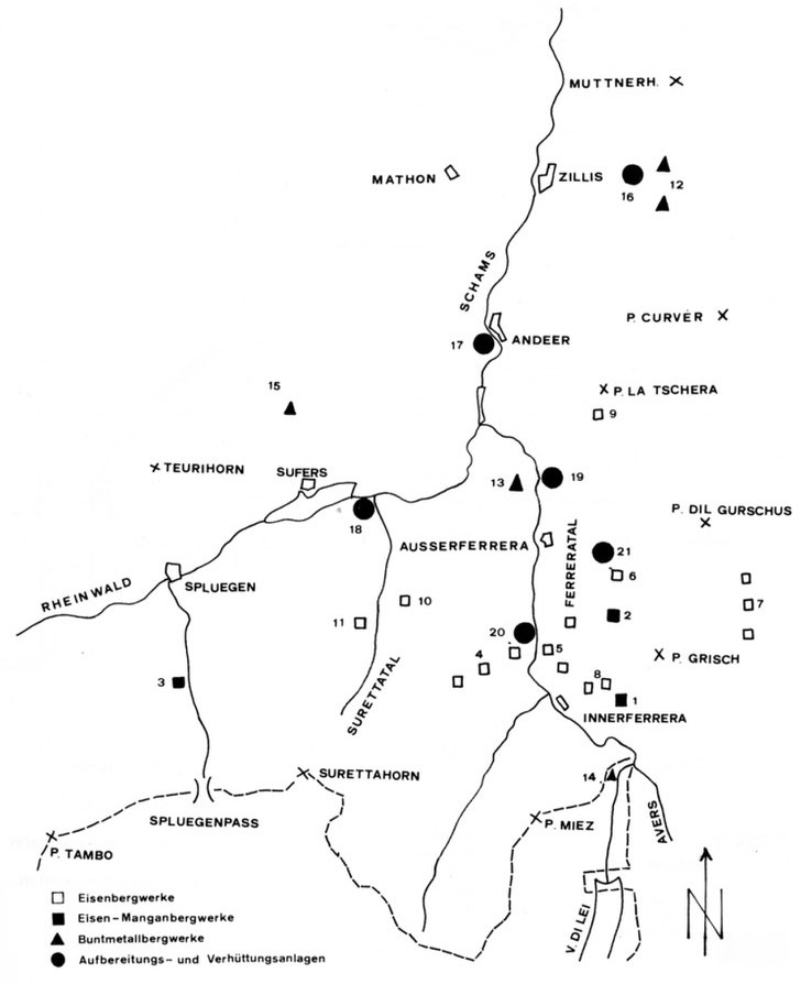 bergbau-im-schams-und-rheinwald-abbaugebiete-im-überblick-standort-der-bergwerke-und-der-v