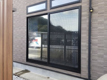 徳島市方上町で窓ガラスフィルム施工をさせて頂きました