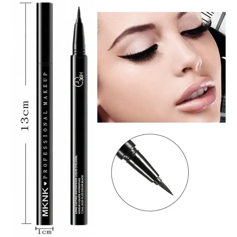 Thumbnail: 36-Hour Lock & Lasting Liquid Eyeliner Pencil Waterproof Black Ink Pen Smudge-Fr