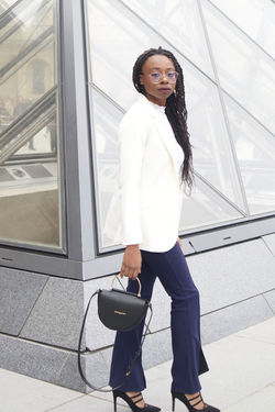 Le sac Micheline - modèle besace noir - Miché Collection Paris