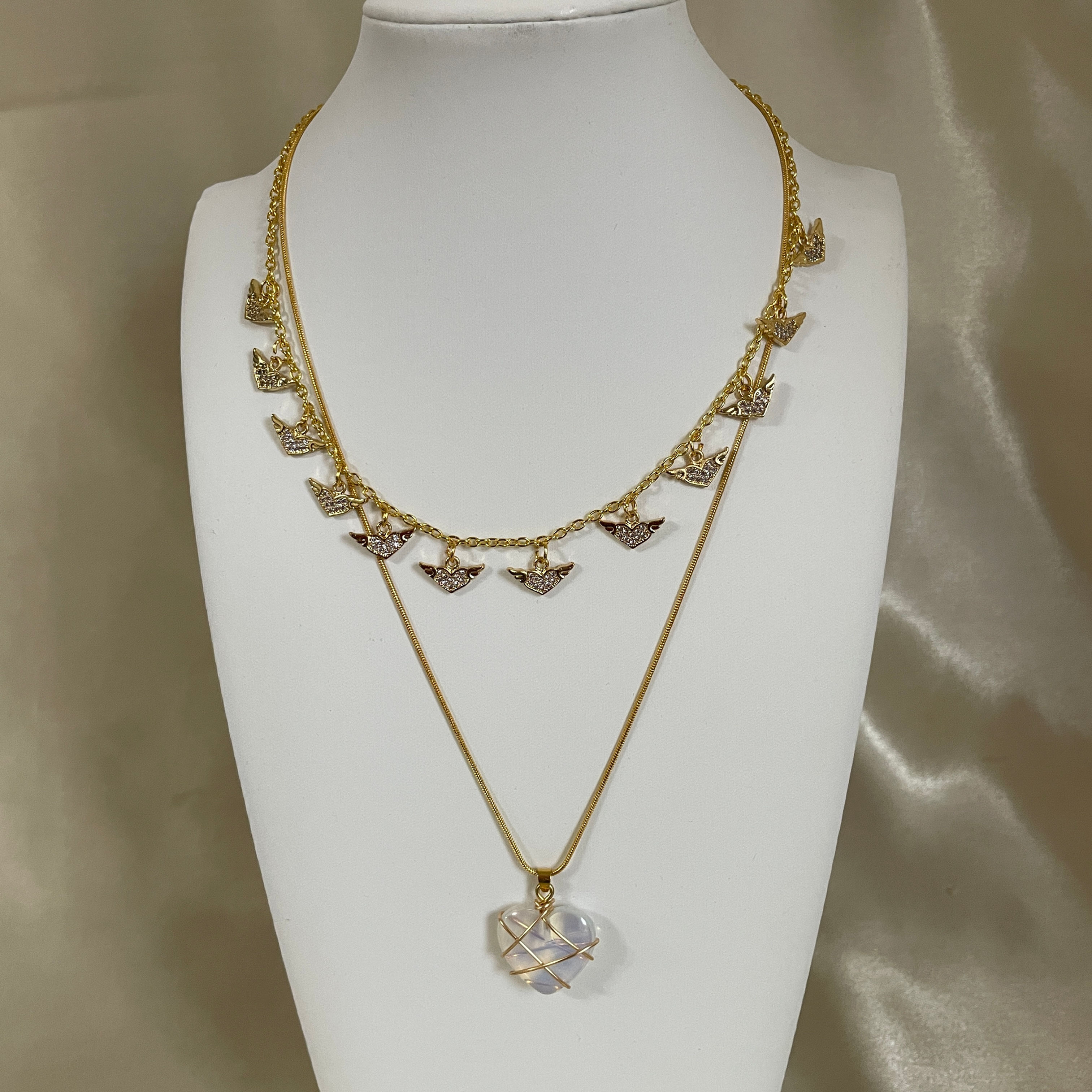 Angles Hearts Necklace 