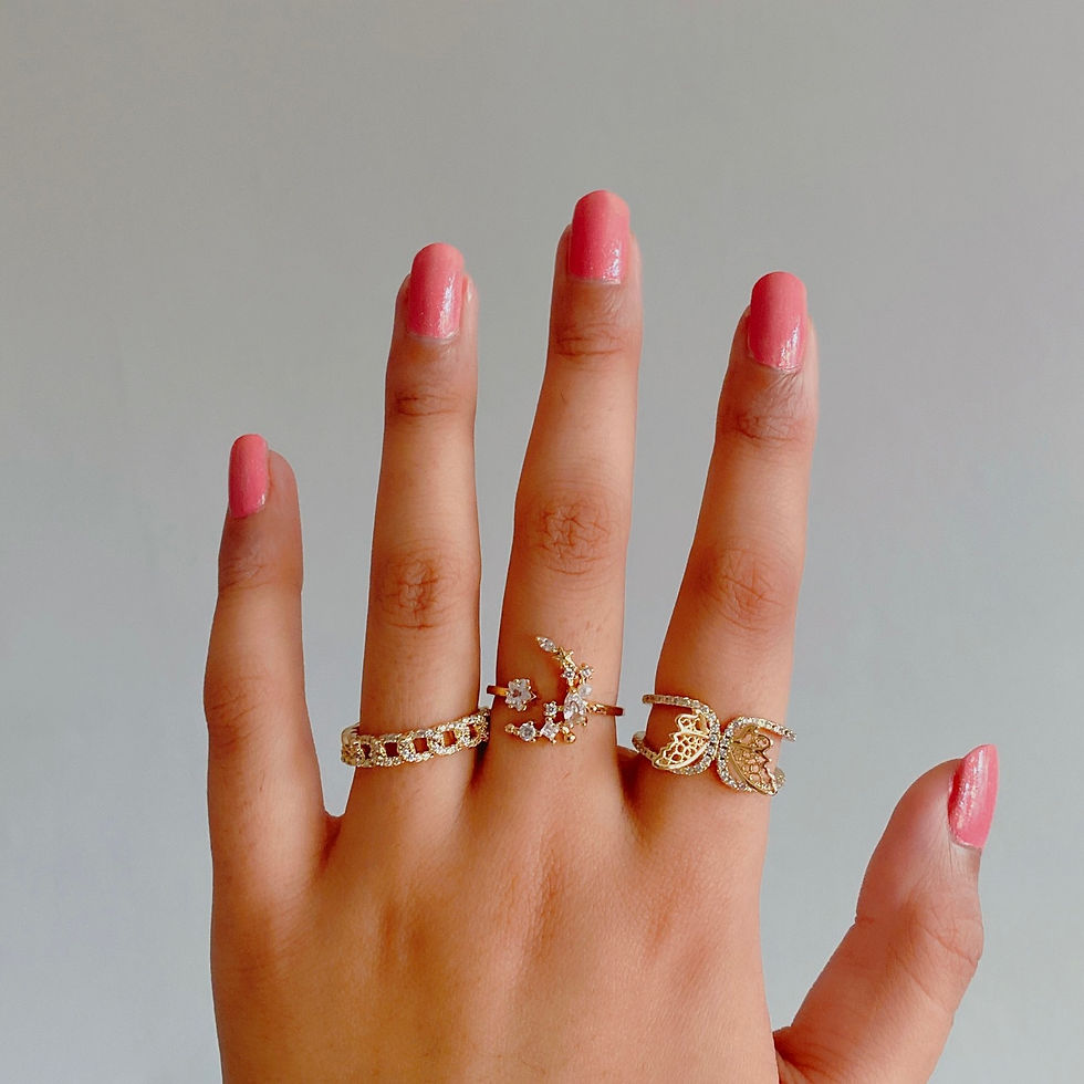 Thumbnail: Dainty Moon Ring 