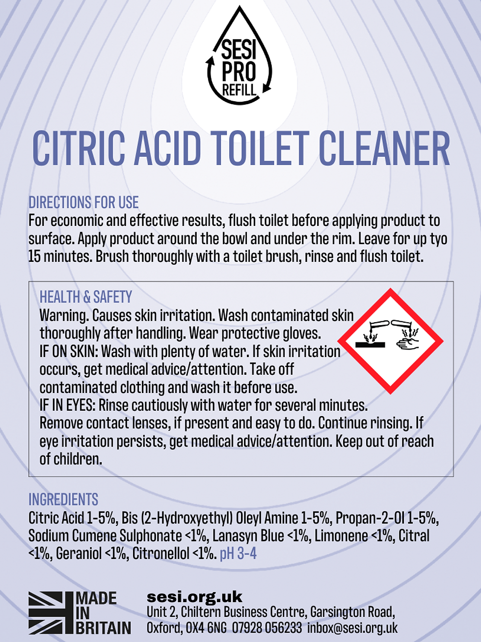Thumbnail: SESI Pro Citric Acid Toilet Cleaner
