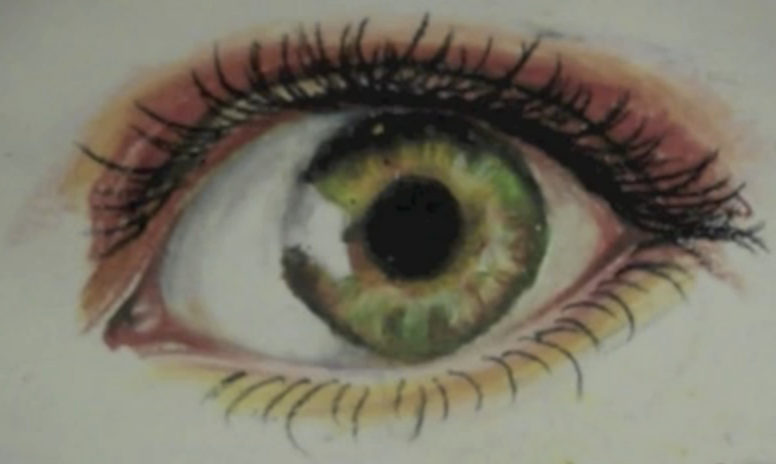 Oil Pastel Eye Drawing Tutorial