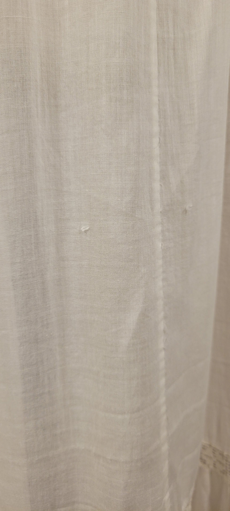 Thumbnail: 1910s Embroidered Voile Filet Lace Slip