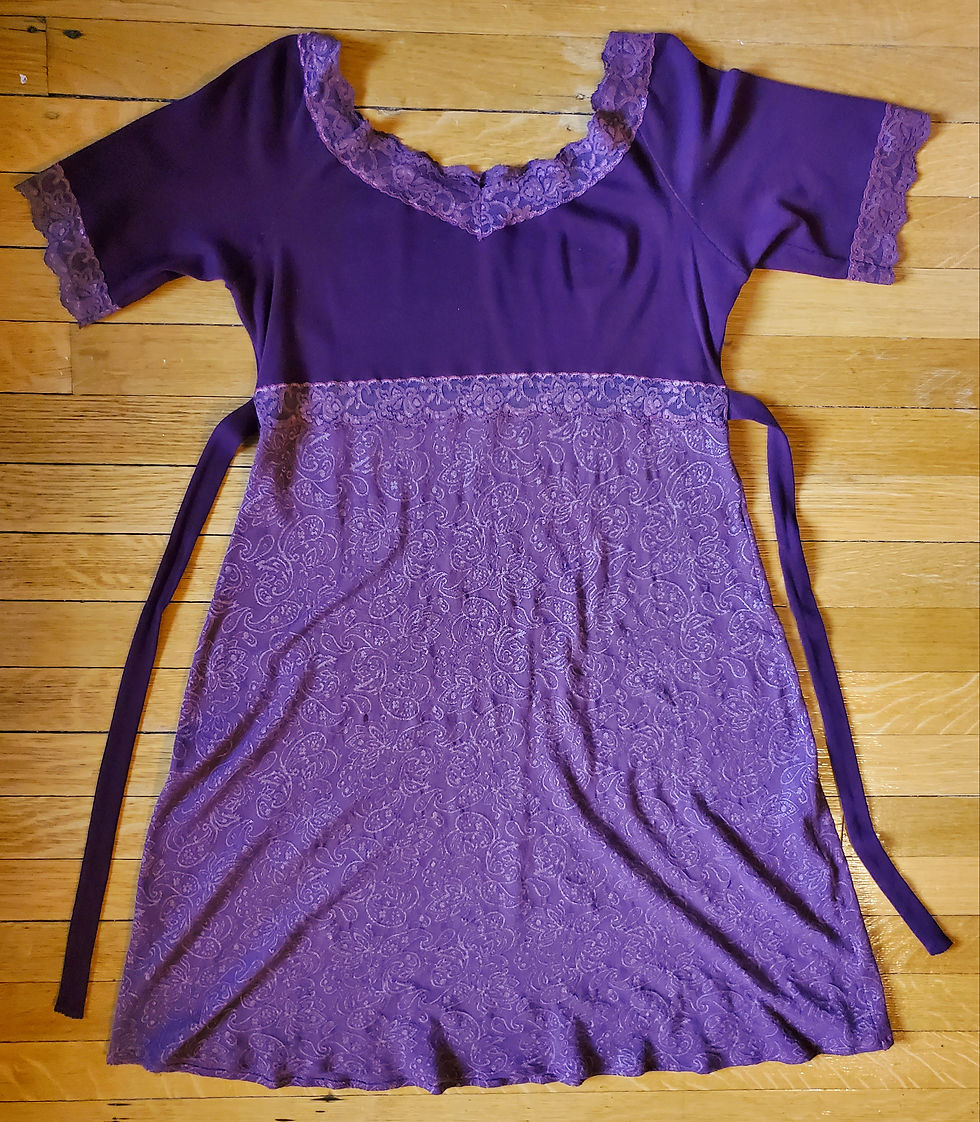 Thumbnail: Berry Purple Knit Dress