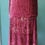 Thumbnail: 1920s Raspberry Devore Velvet Dress