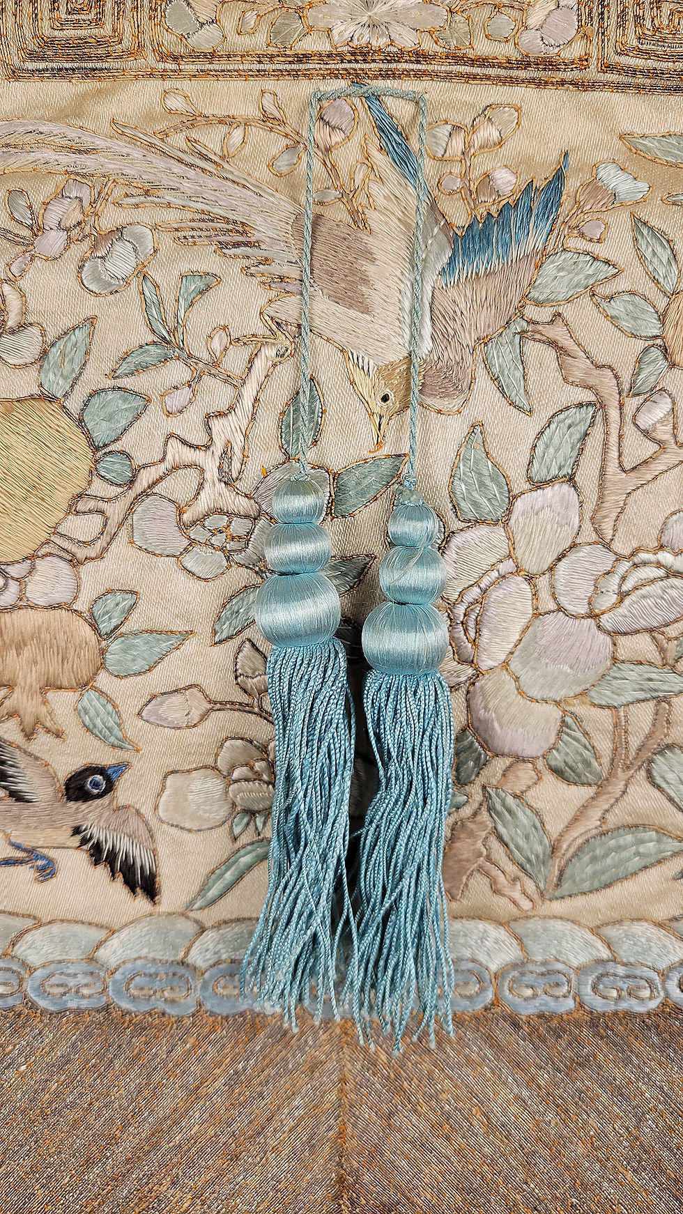 Thumbnail: 1920s Chinese Embroidered Silk Purse