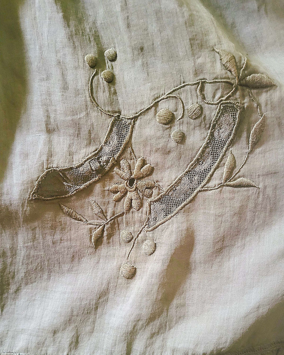 Thumbnail: Sage Green Embroidered Petticoat Skirt